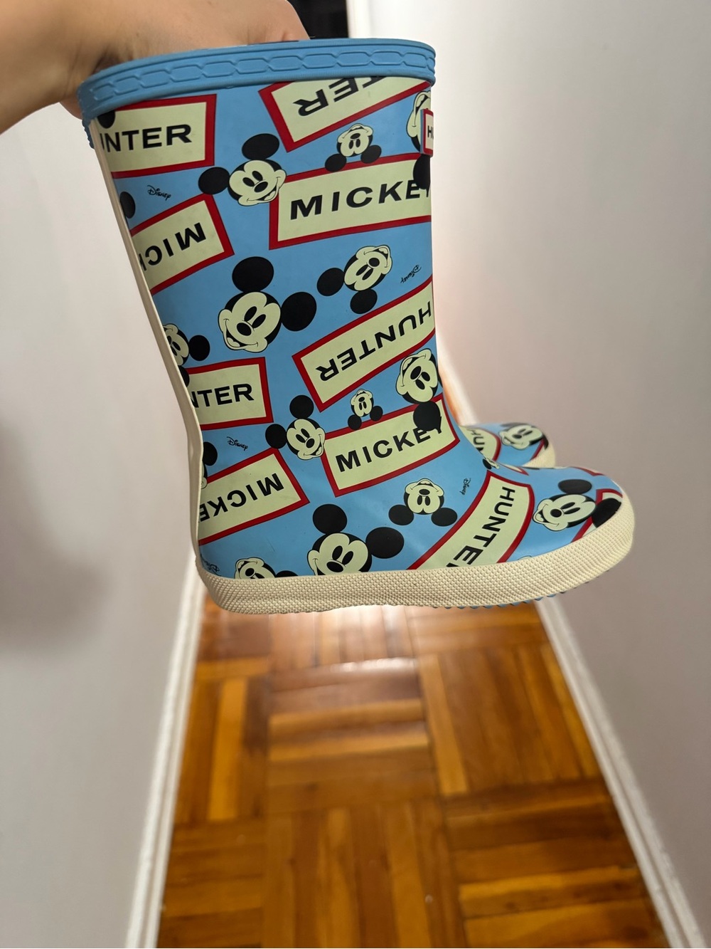 Hunter X Disney Kid's First Classic Disney Boots - blue size 11b/12g